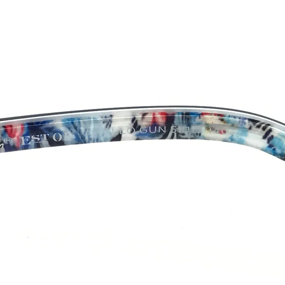 Robert Graham Sunglasses APOLLO GUN Gunmetal Blue Frames w/ Purple Mirror Lenses